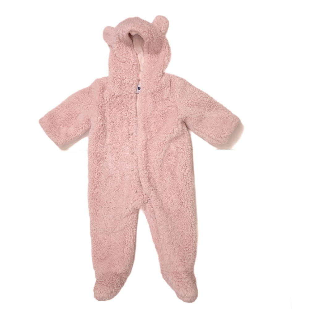Janie and Jack Soft Pink Fleece Footie